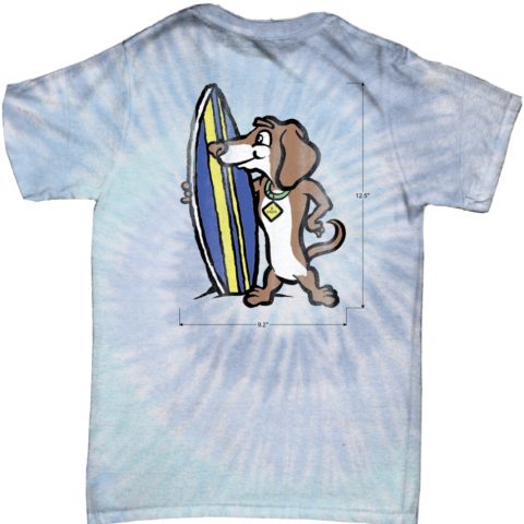 Tie Dye Surf Dog