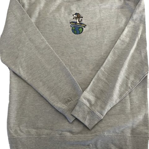 Stitched Sun Dog Crew Neck Sweatshirt